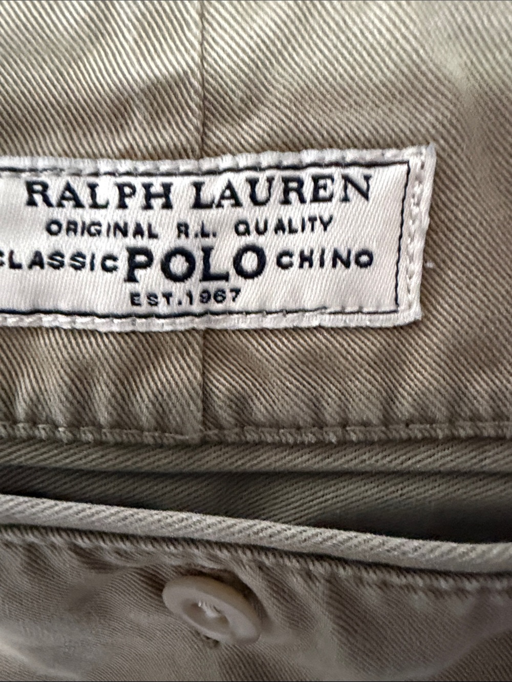 Ralph Lauren Polo Men's Olive/ Khaki  Flat-Front Chino Shorts - Picture 2 of 9